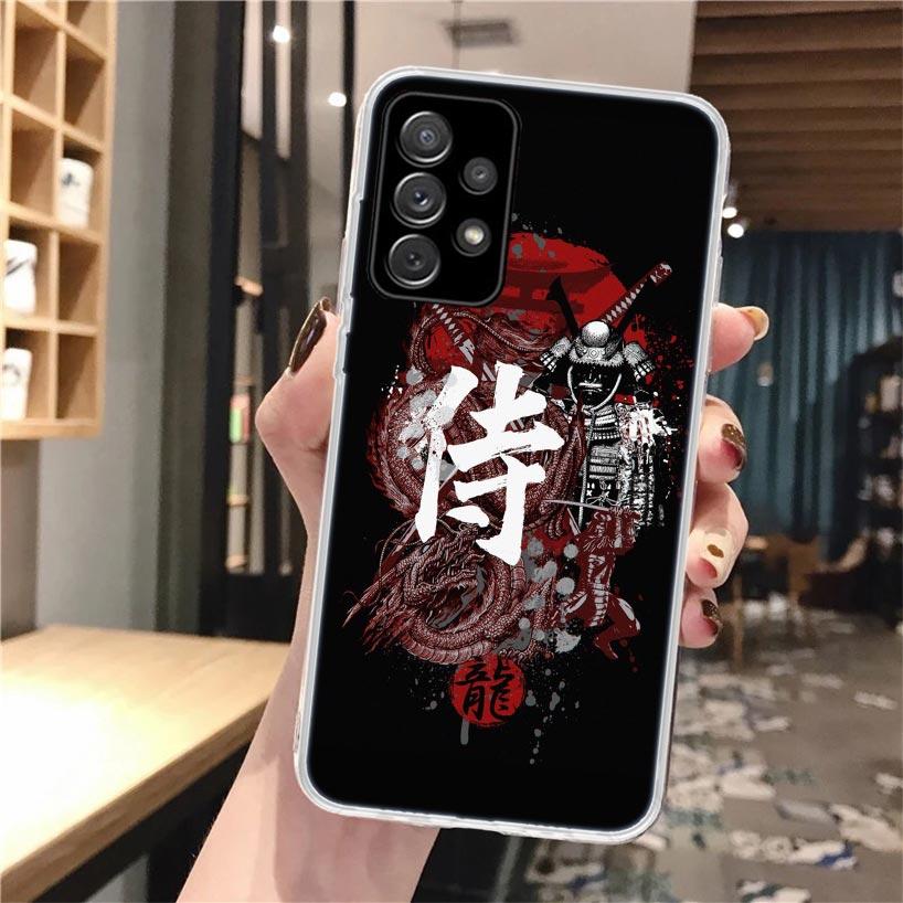 Japanese Dark Dragon Tattoo Phone Case For Samsung Galaxy A56 A55 A54 A53 A16 A15 A14 A13 A36 A35 A34 A33 A26 A25 A24 A23 A05S A