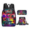 Amongus Space Werewolf School Bag 3PCS Game Merchandise Elementary And Middle School Students Backpack Pencil Bag Satchel