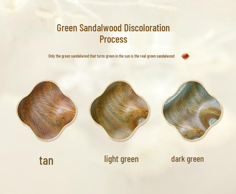 Natürlicher Grüner Sandelholz Kaninchenauge Massager & Lotus Samen Gesicht Akupunkturpunkt Stick