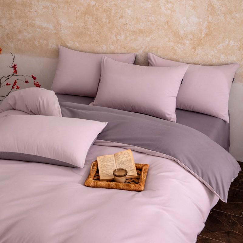 Cotton Brushed Solid Color Patchwork Thick Bedding Set Simple Style Sheet Duvet Cover Pillowcase Dorm