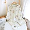 New Chinese style pajamas two-piece set breathable loose women's summer set retro large size bamboo fiber loungewear