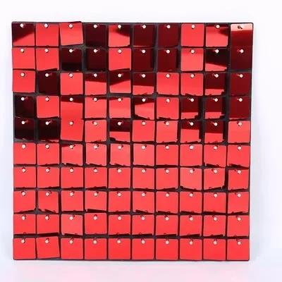 18pcs Golden Sequin Backdrop Panels for Wedding Party Baby Shower Background Wall Decor Shimmer Laser Backdrop Curtain Champagne