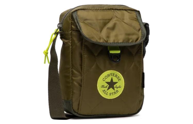 Converse Stoff Schultertasche, Crossbody Tasche Regular Unisex Armeegrün 10022712-A01