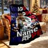 Custom Name Personalized Kylian Mbappe Print Blanket, Home Decor, Bedroom, Sofa, Camping, Couch, Gifts for Birthday ChristmasEnthusiasts