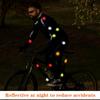 40Pcs Star Shape Reflective Stickers, Warning Safety Reflector Stickers for Kids, Waterproof Safety Helmet Stickers for Vehicles, Bicycles,