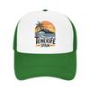 Teneriffa Spanien Retro Design Sonnenuntergang Wellen Baseballkappe Tennis Skate Sonnenschutz Trucker-Kappe Paar yk Cooler Aufdruck Snapback-Kappe