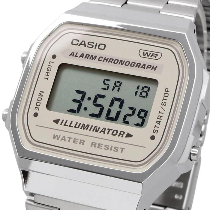 Casio Digital Watch Vintage Series A168WA-8AY (Silver X Light Beige)