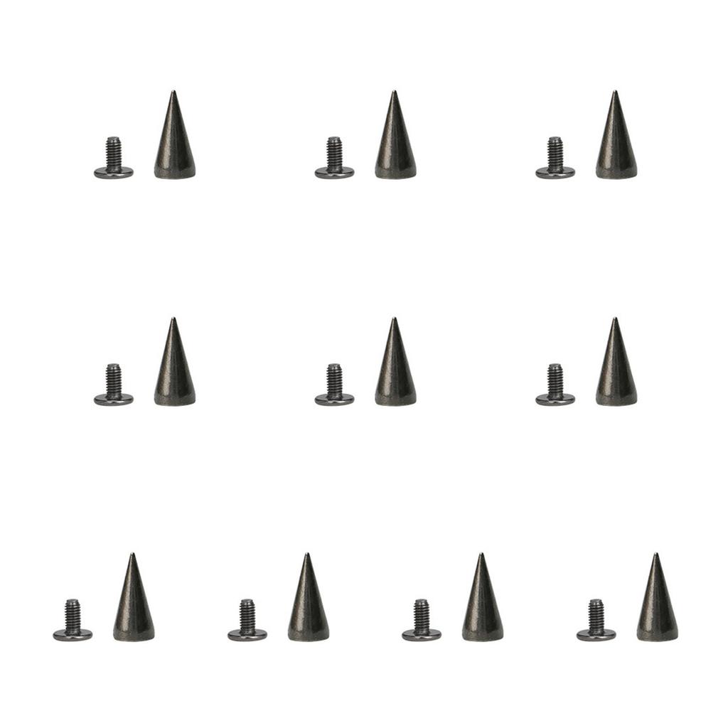 10 Set Țepi Aliaj Stil Gotic Ornamente Nituri Aliaj Țepi Conici pentru Genți Pantofi și Alte Proiecte Craft