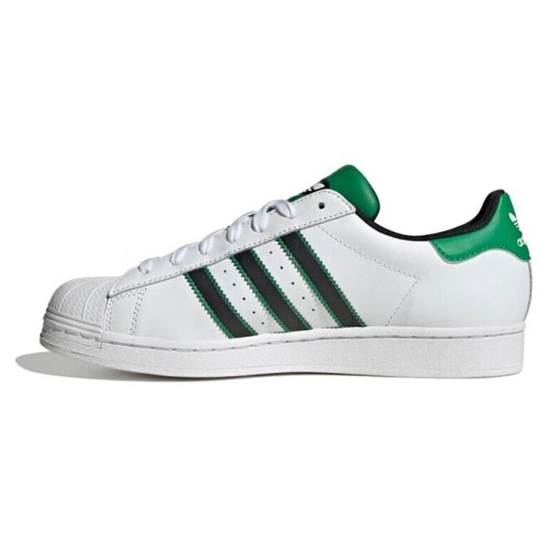 adidas Originals Superstar Shoes White Black Green Men s ID4670 EU 38⅔