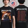Megadeth Kanada 2026 Trasa Merch Made To Kill Koszulka Unisex