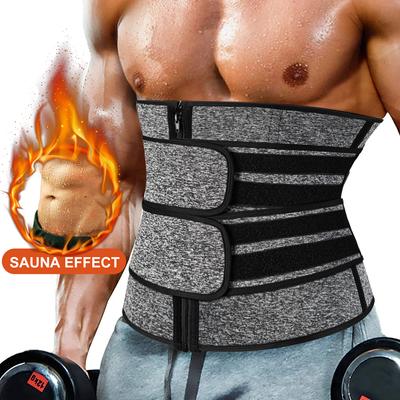 Männer Schwitzen Taille Trainer Cincher Zurück Unterstützung Sauna Trimmer Gürtel Bauch Control Body Shaper Workout Kompression Bauch Shaper Abnehmen Shapewear