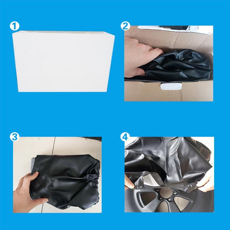 Luxurious Heavy-duty Pvc Leather Universal Spare Wheel Tire Cover For Hummer