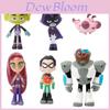 Adorable Teen Titans Go Figure Set Featuring Robin Raven Beast Boy And Starfire