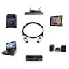 Microphone Cable, XLR Cable, XLR (Male) to XLR (Male) Audio Cable, XLR Connector 3-Pin Extension Cable (5m)