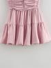 2026 Pink Draping Balloon Mini Camisole Dress - European & American Style Women's Fashion.