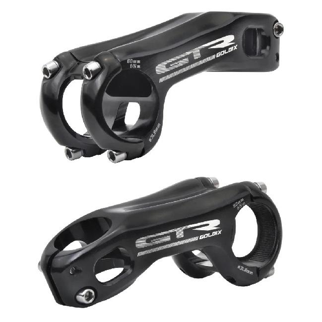 GOLDIX -17 Degree Bicycle Stem Aluminum Alloy 3D Forging 80/90/100mm Length Bike Stem for Mountain Bike 31.8mm Handle