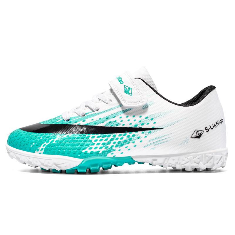 Football Shoes Outdoor Sports Professional Game Training Shoes Breathable Small Velcro Shredded Nails Football Shoes 35
