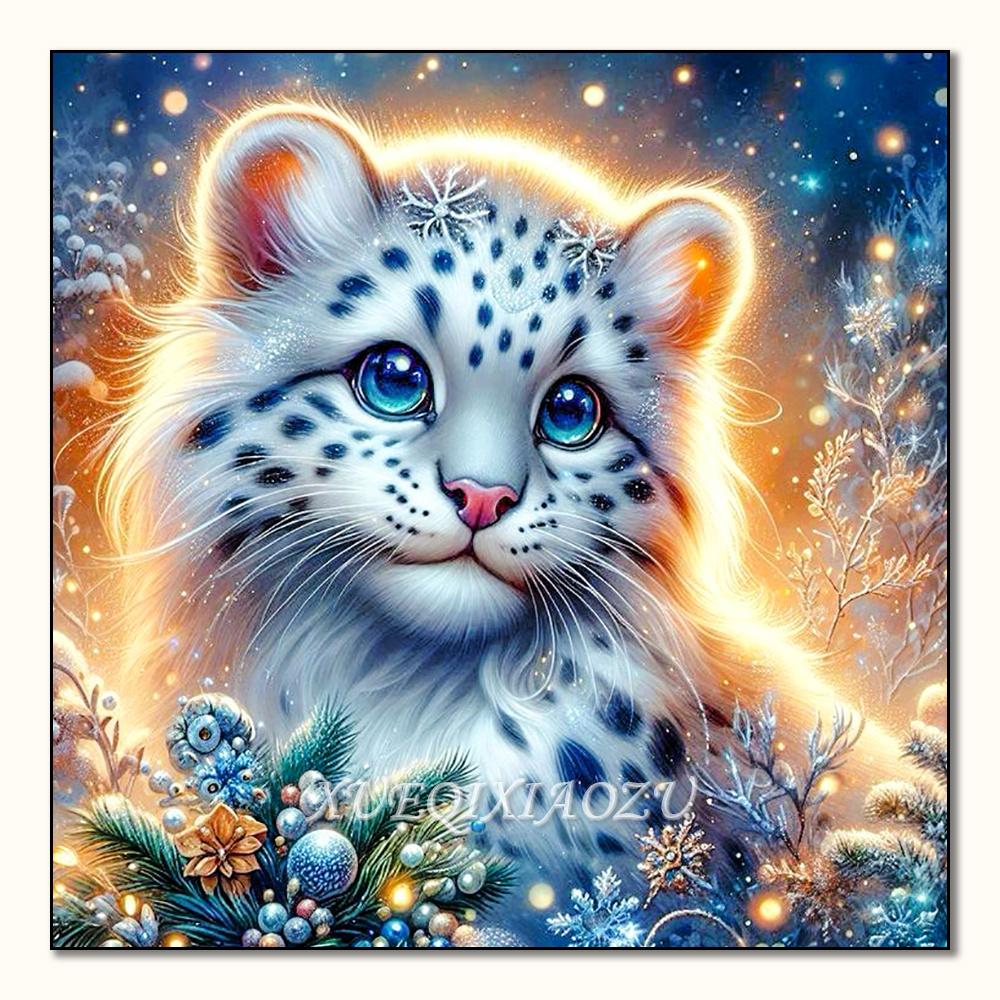 5D Diamond Painting Animal Dog Tiger Cat Cross Stitch Mosaic Kits Home Decoration Wall Stickers DIY Handmade Gift