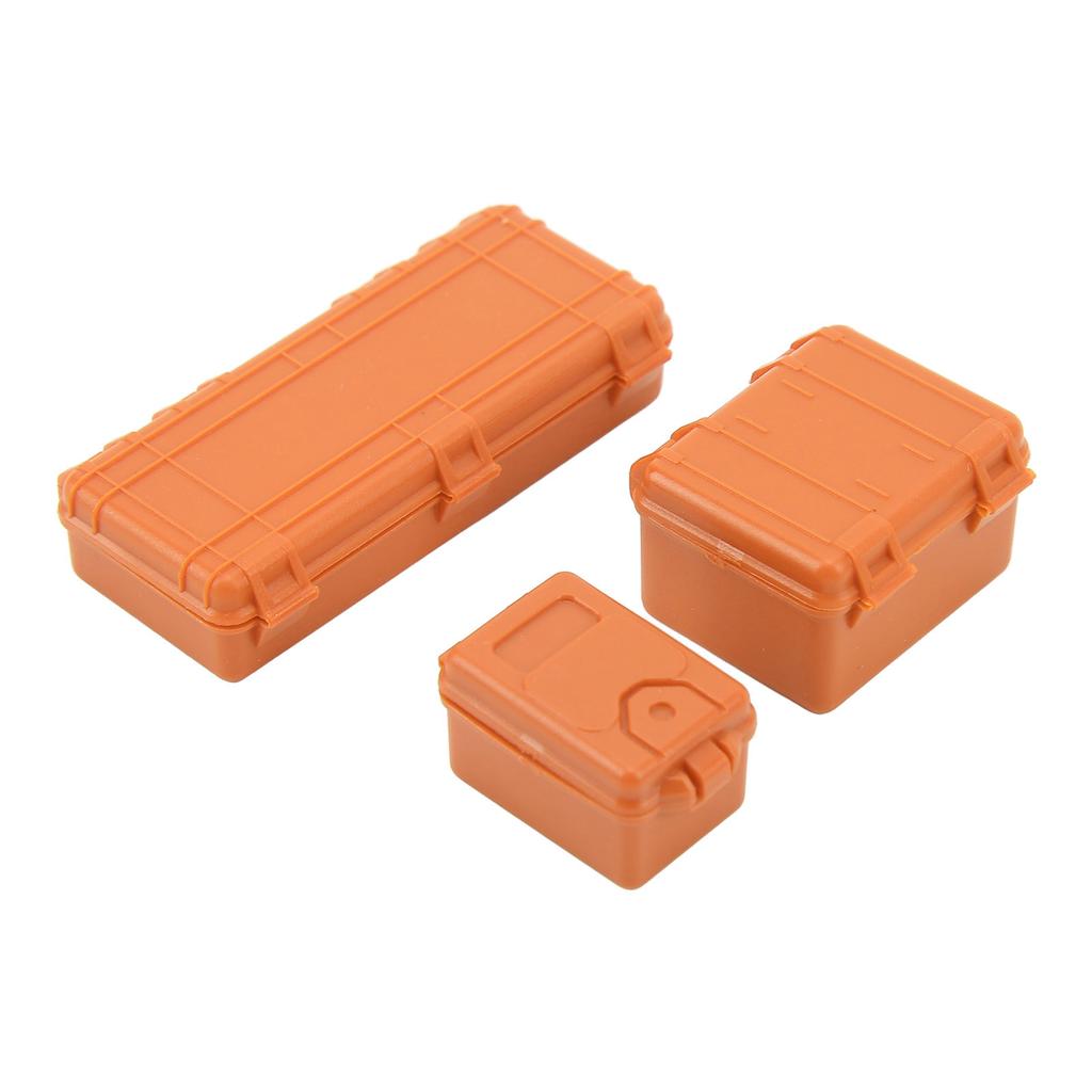 3 Pcs RC Car Simulation Luggage Case Large Medium Small RC Crawler Suitcase Decoration for 118