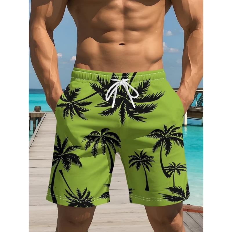 Kokospalmen 3D-gedruckte Badeshorts Palmen-Grafik Boardshorts für den Sommer Harajuku Hawaiianisch Coole Badehosen