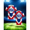 Summer USA 2026 Themed Sports Style Printed Short-sleeved T-shirt