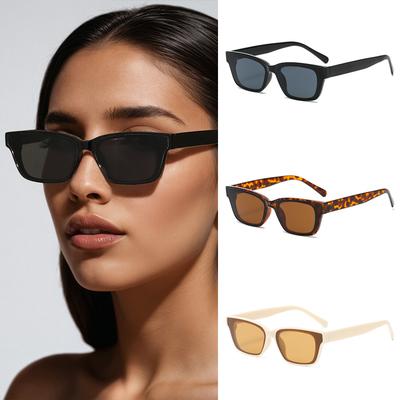 Conjunto de 1/3 Peças Óculos de Sol Fashion Olho de Gato Feminino Design Retrô Minimalista Esportes ao Ar Livre Anti UV Leopardo Óculos de Sol Feminino Uv400