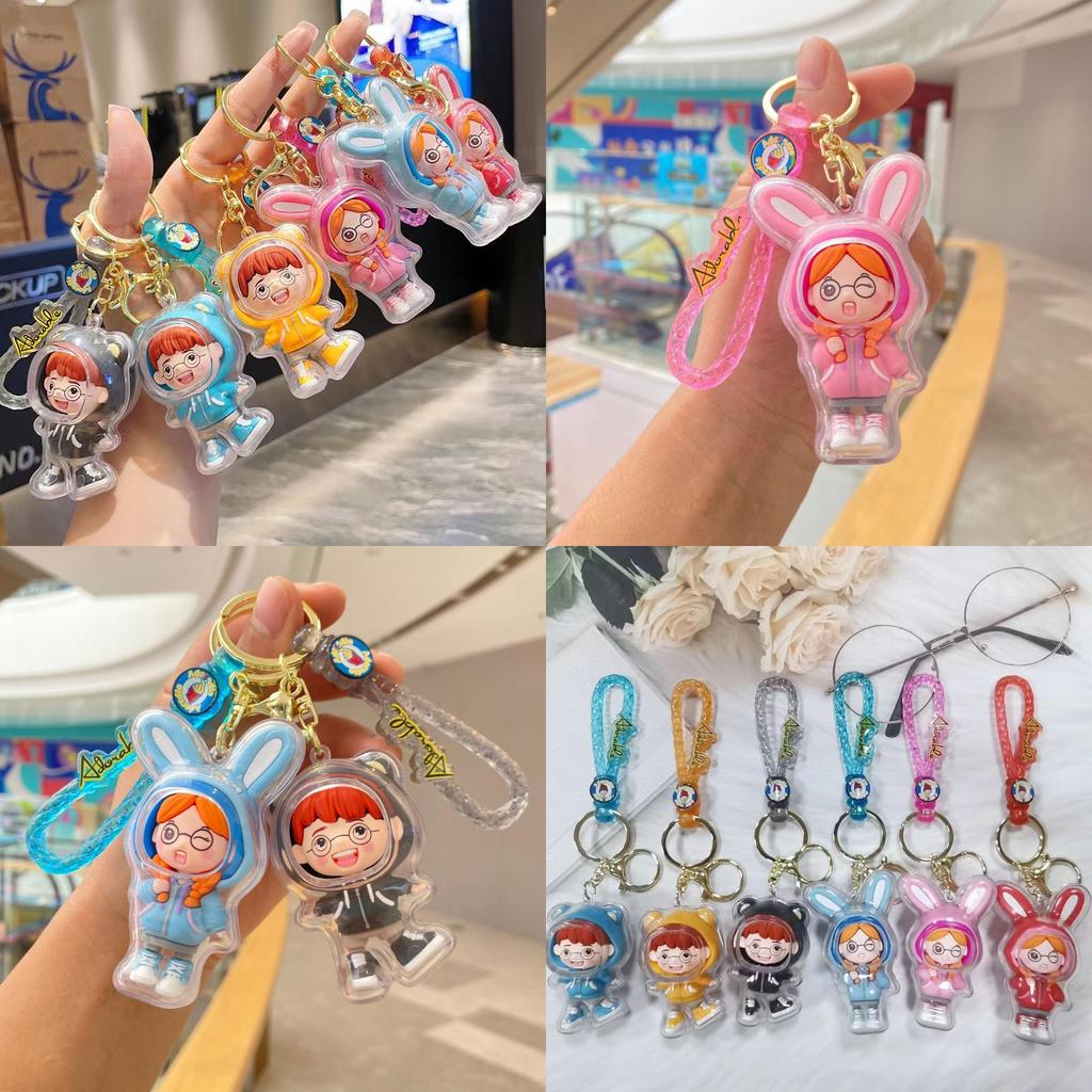 Stylish Acrylic Keychain For Couples Suitable For Cars Bags And Keys Bah-0028