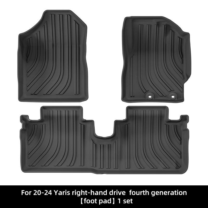 Dedicated TPE Floor Mats & Trunk Liner for 2020-2024 Toyota Yaris Cars