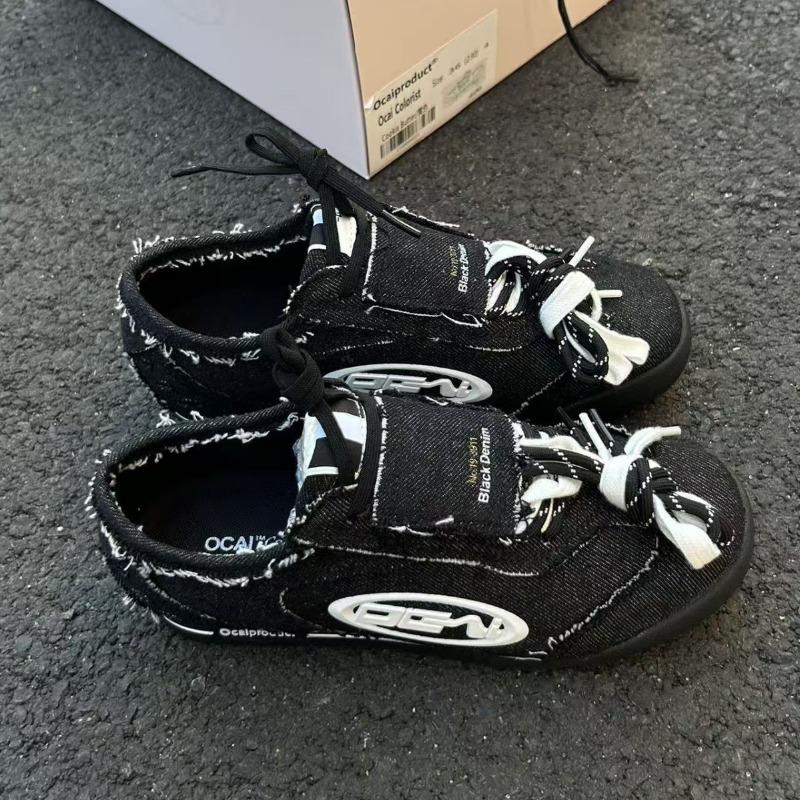 Fashion Advanced Sense Contrasting Color Design Commuter Casual Flat Shoes