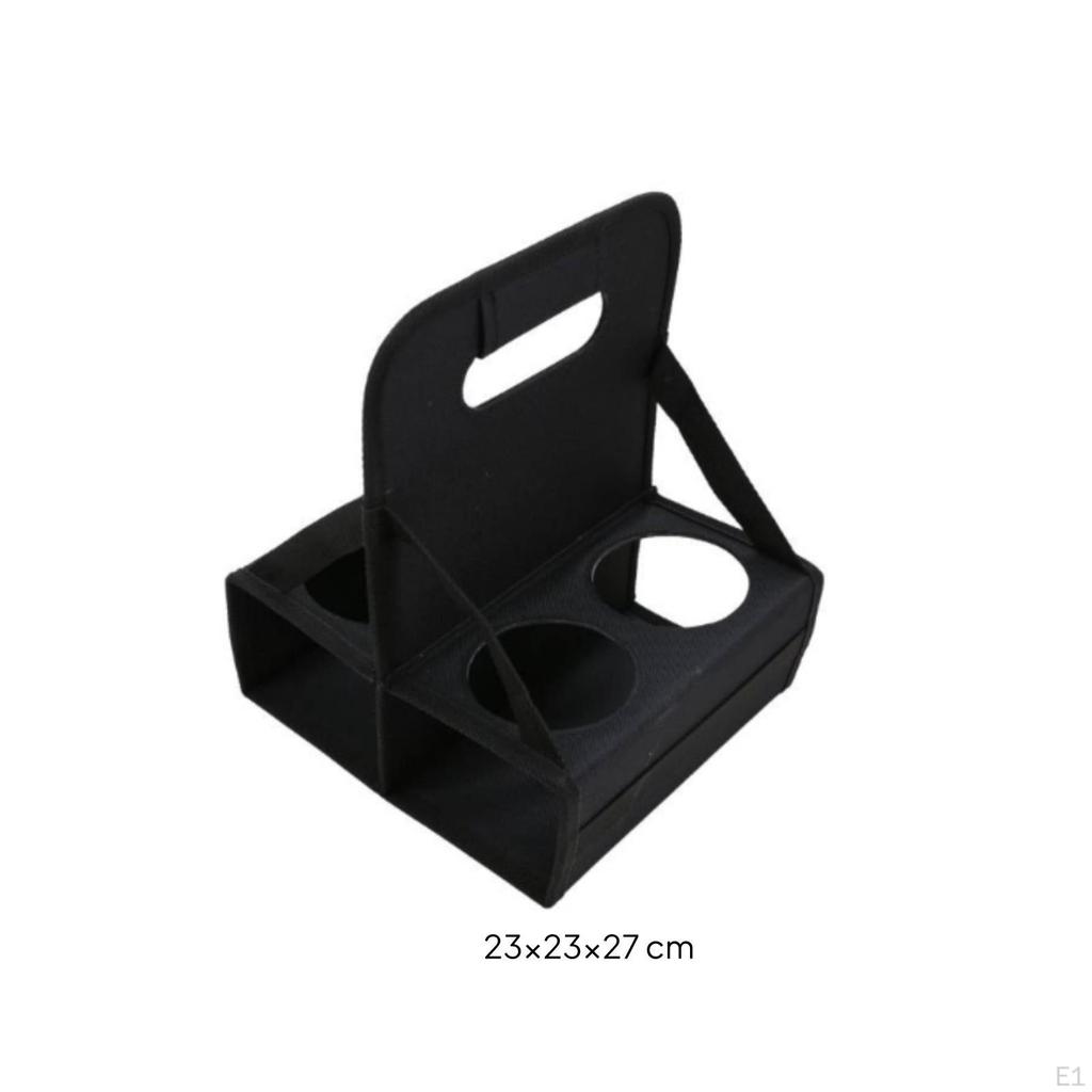Coffee Cup Carrier with Handle Portable Drink Compact Foldable Holder for
