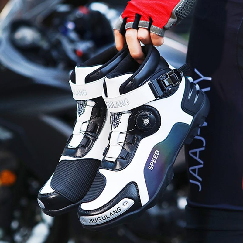 Four Seasons Locomotive Shoes Cycling Shoes Men's Motorcycle Shoes Women's Off-Road Racing Boots Four Seasons Motorcycle Travel Equipment