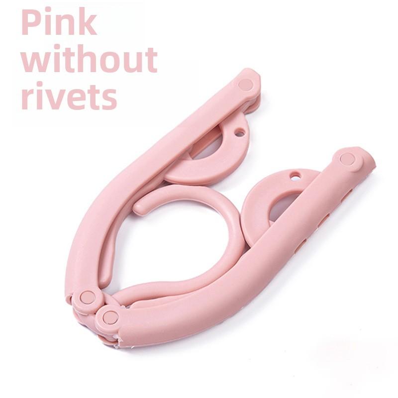 

1 шт. складные вешалки для путешествий портативные складные вешалки для одежды экономят место в дороге складная сушилка для одежды для взрослых для путешествий и сушки одежды 1PCS розовый