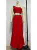 In Stock: Sexy Red Evening Dress - European & American Style, Solid Color, Summer Long Dress for Women