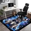 1PC Custom Name Space Pup Dreams Theme Floor Mat Ideal for Living Room, Game Rooms, Office, Bedroom,Floor Mat Playful Design