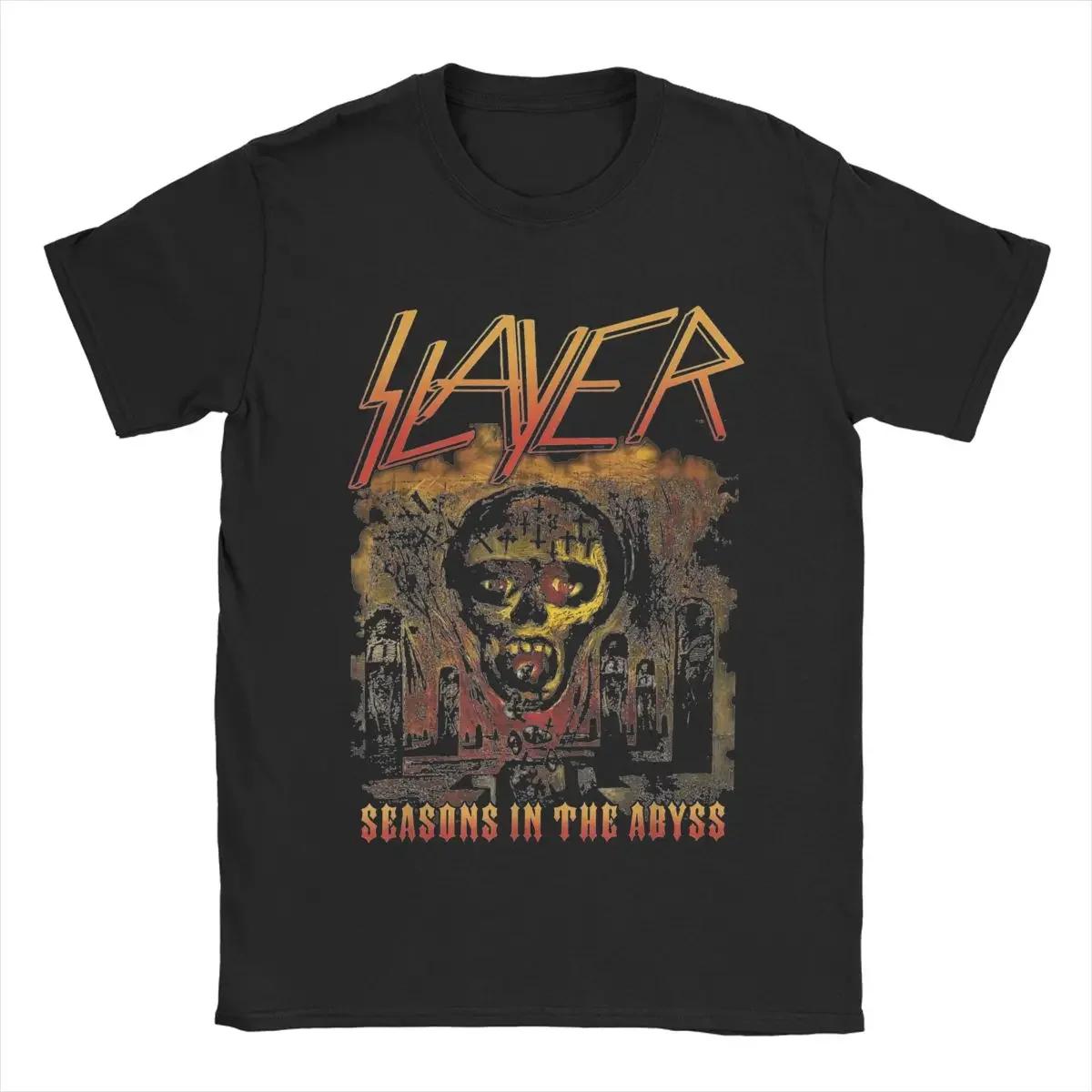 

Slayer Orange Season In The Abyss T-Shirts Men Leisure Pure Cotton Tees Round Neck Short Sleeve T Shirt 4XL 5XL Tops#Color XXXXXL чёрный