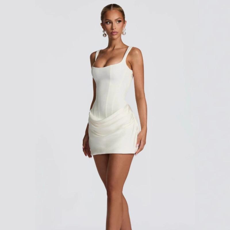 Tube Top Shoulder Strap Short Strap Sexy Spice Girl Dress Supply Wholesale