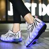 Inline Skates with LED Lights for All Ages - Single Wheel Roller Shoes for Men, Women, and Children