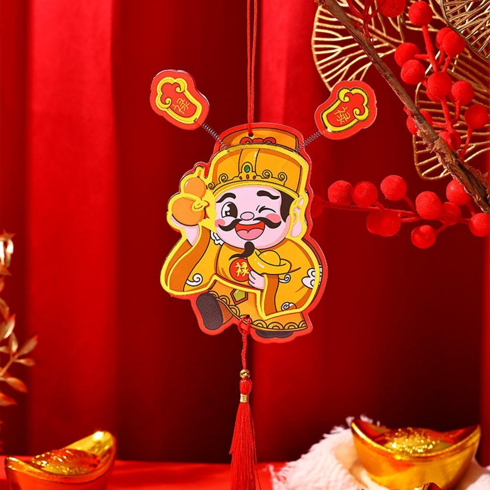 1 Set Soft Magnetic New Year Fridge Stickers Cartoon Festival Refrigerator Sticker Refrigerator