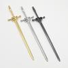 DIY Creative Chinese Style Hairpin Punk Sword Shape Hair Fork Fashion Hair Accessory for Women Cosplay Hanfu Party Wear
