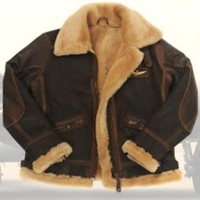 Autumn and Winter Men's Artificial Fur One-piece Long-sleeved Coat
