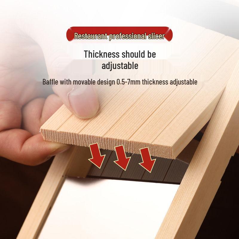 Adjustable Thickness Potato Slicer for Commercial Use - Ideal for Grating and Slicing Chips for Canteens and Barbecues