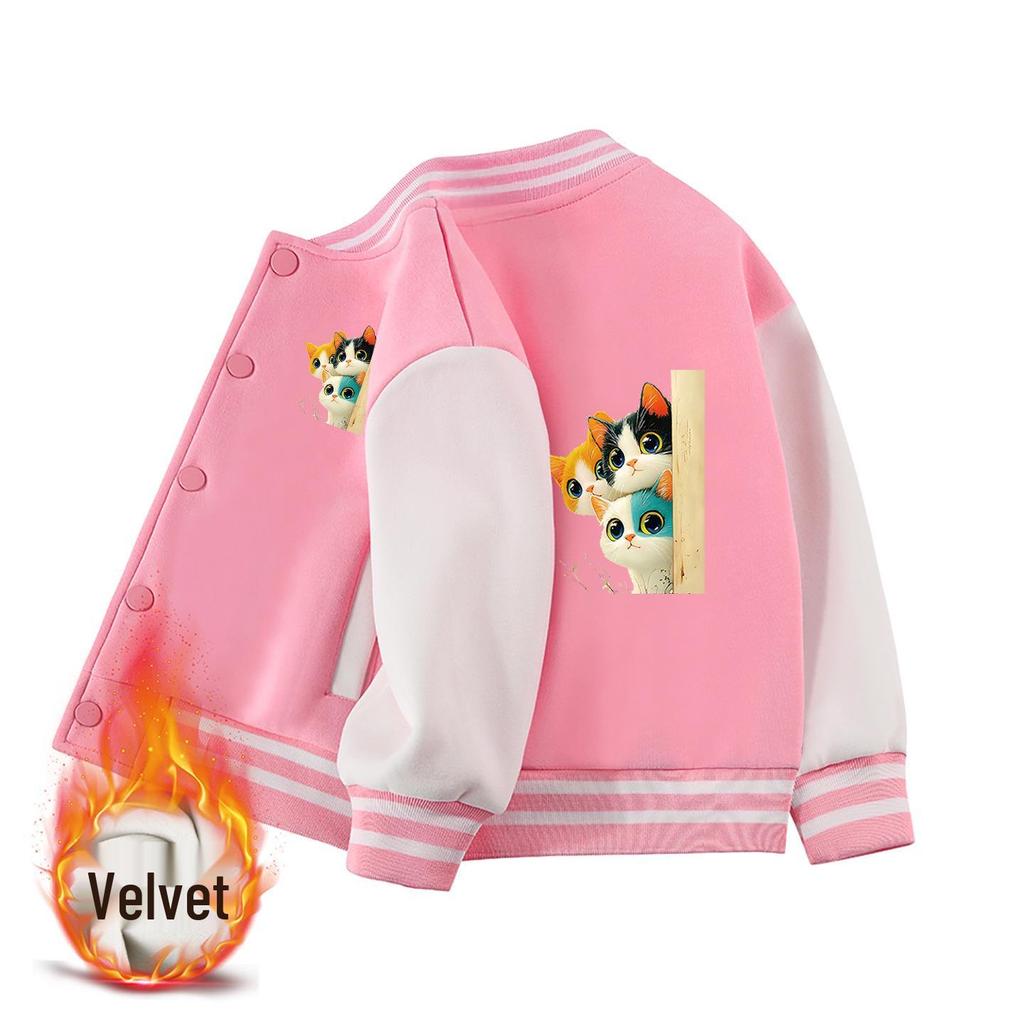 Children's American Baseball Jackets: Fashionable Casual Wear for Boys and Girls - Perfect for Spring, Autumn, and Winter.