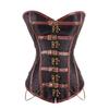 Spot Coffee Colored Gothic Style Corse, Court Tight Corsets, Shapewear