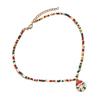 Christmas Beaded Necklace Bohemian Beaded Choker Necklace for Holiday Celebrations Unique Christmas Theme