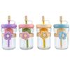 OLOEY Tea Infuser Glass Cup with Straw