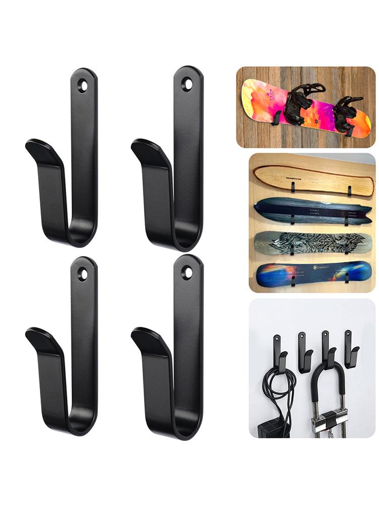 2/4 Pcs Snowboard Wall Rack Snowboard Display Wall Mount Horizontal Snowboard Wall Rack Home and Garage SKi Board Storage