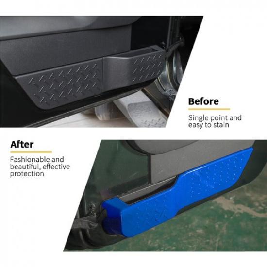 Blue ABS Interior Door Panel Cover Trim Kit For Jeep Wrangler JK 2007-10 4Dr USA