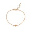 Fashion Jewelry Light Luxury Love Electroplating Zircon Gold-Plated Adjustable Bracelet Batch