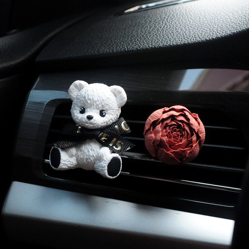 Butter Bear Neutral Air Outlet Decoration Car Aromatherapy Fragrant Stone Car Cute Jewelry Fragrance Interior Decoration