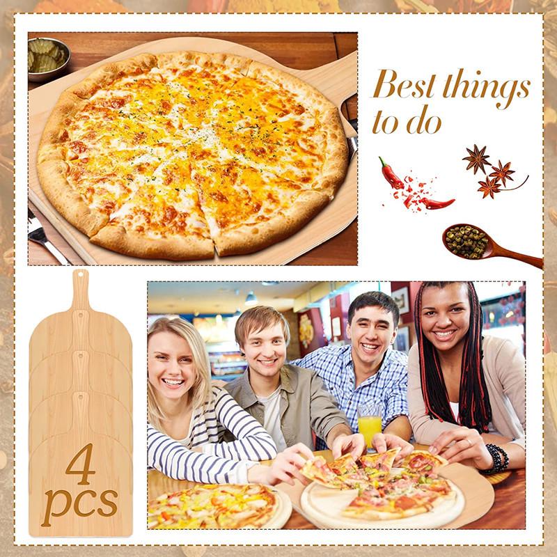 Multi-Functional Linden Wood Pizza Board and Shovel